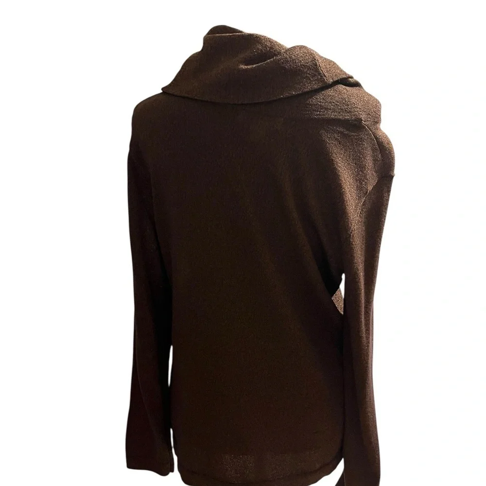 Coldwater Creek Rich Brown Turtleneck Sweater